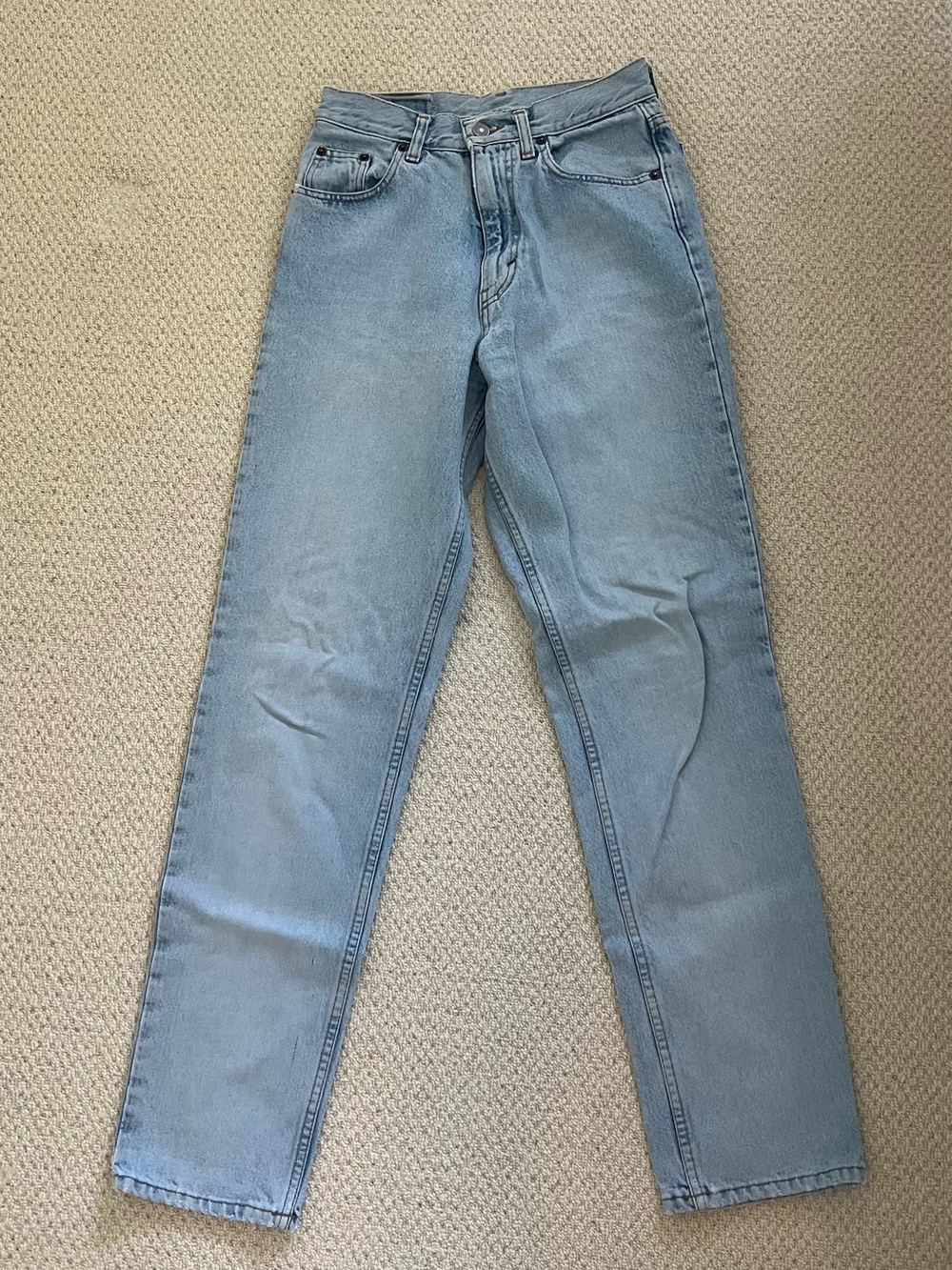 Womens Sisley Light Blue Straight-Leg Jeans